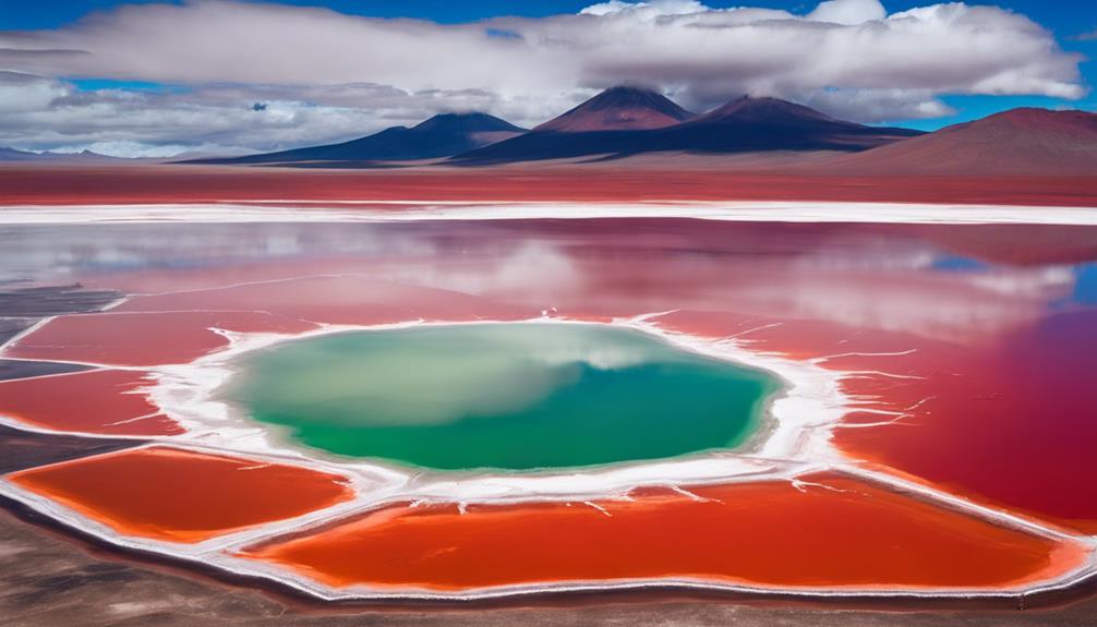 breathtaking red lake bolivia