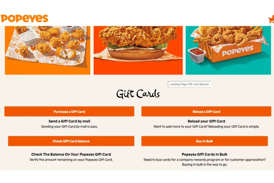 How to Check Popeyes Gift Card Balance