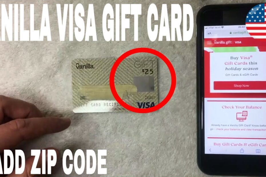 How to Find Vanilla Gift Card Zip Code