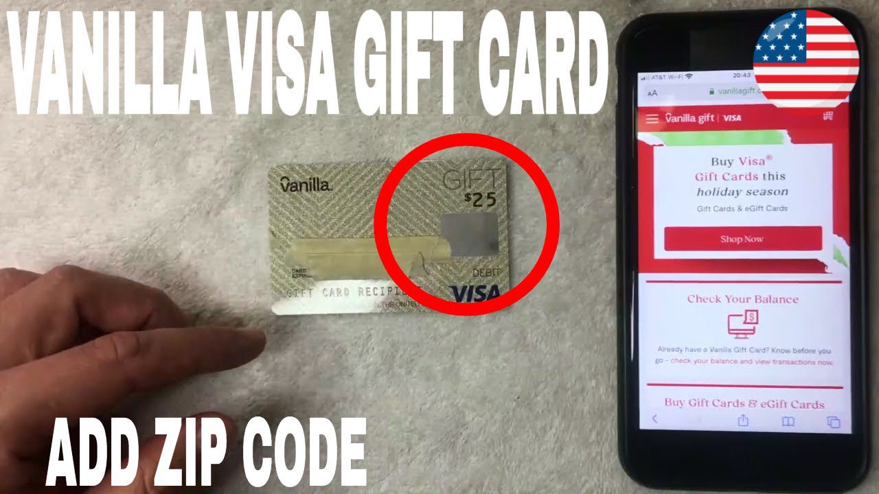 How to Find Vanilla Gift Card Zip Code