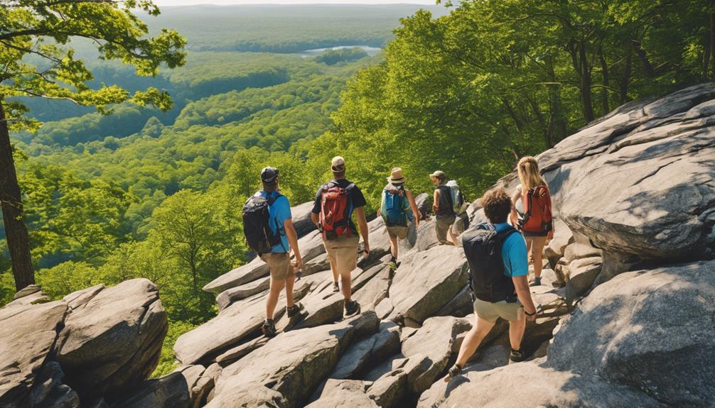 scenic hiking trails offered