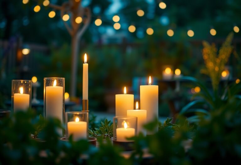 How outdoor candles, such as citronella candles, are designed for open-air settings.