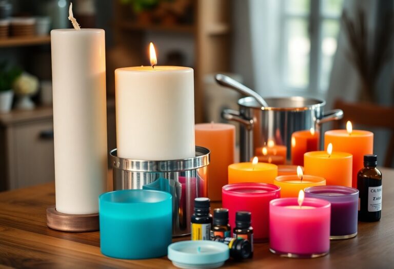 how to make pillar candle