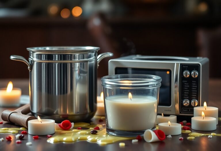 Different tools and methods for safely melting candle wax.