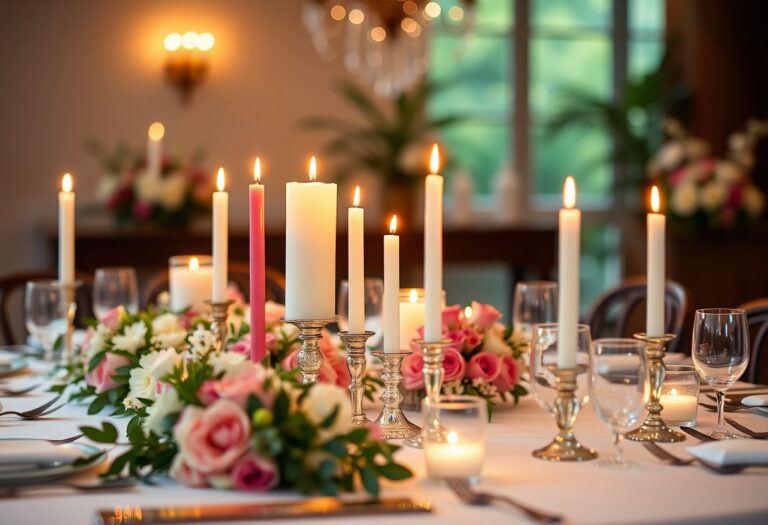 Taper candles and their decorative role in home and event design.