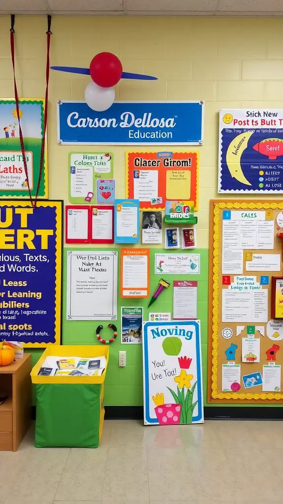 Classroom decorated with Carson Dellosa Education materials