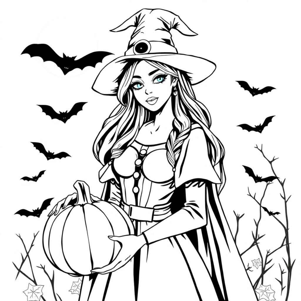 Baddie Coloring Pages Halloween