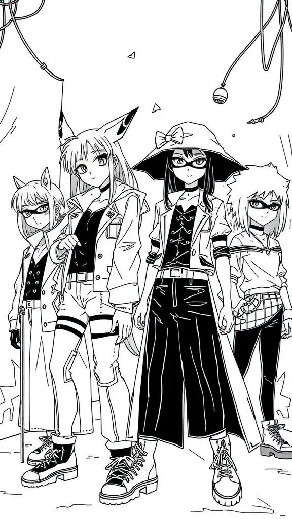 Baddie Coloring Pages