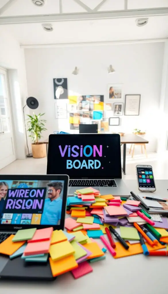 Digital vs Physical Vision Board