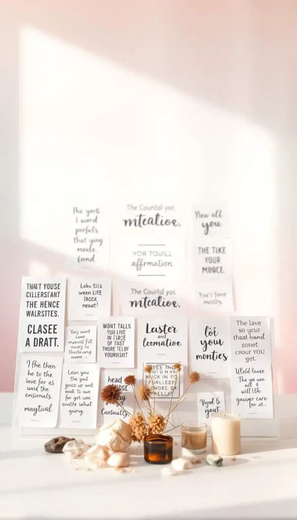 vision board means adding powerful affirmations and quotes