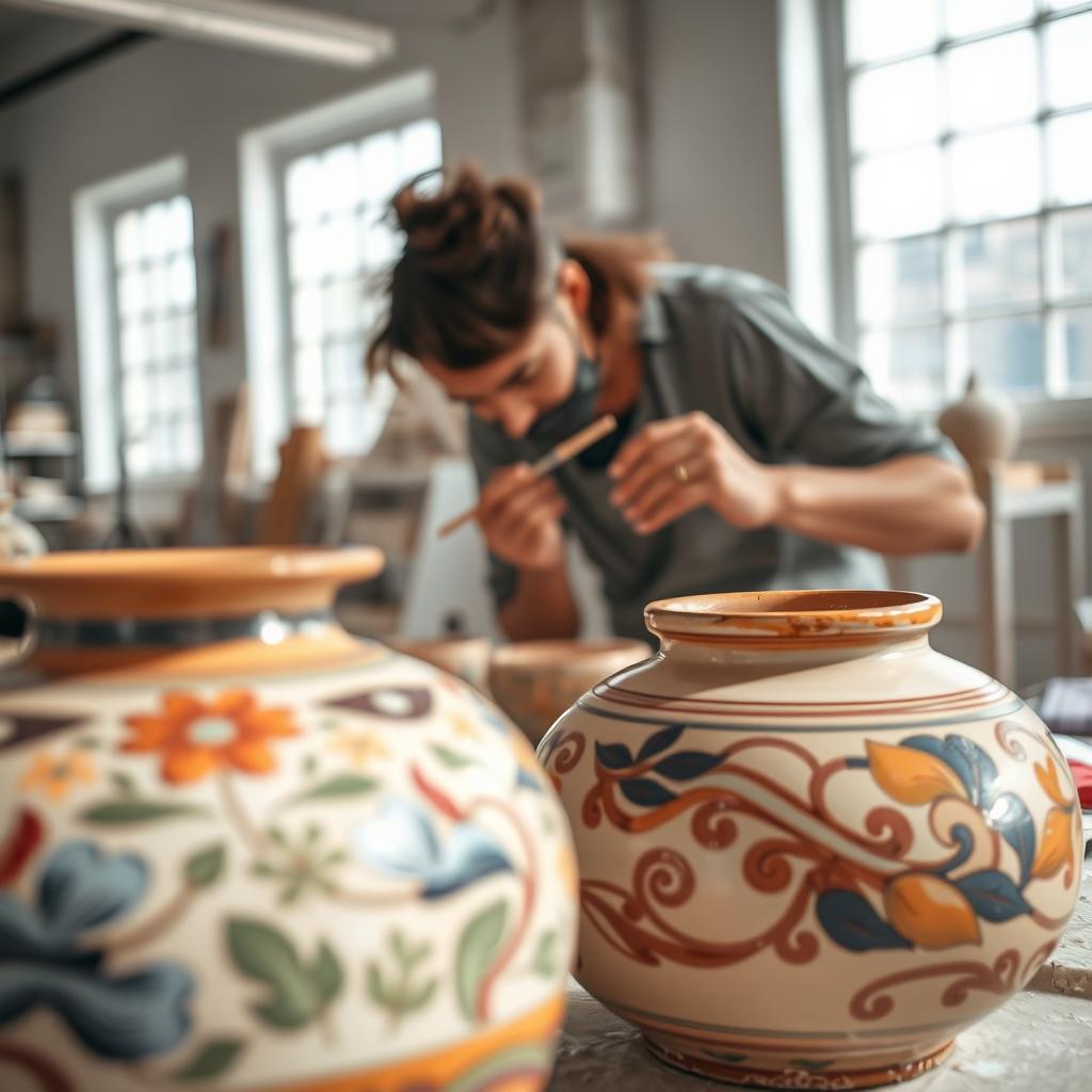 advanced pottery painting techniques