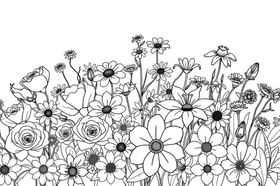 flower coloring pages