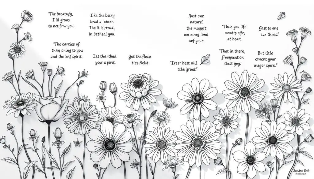 flower coloring pages with quotes