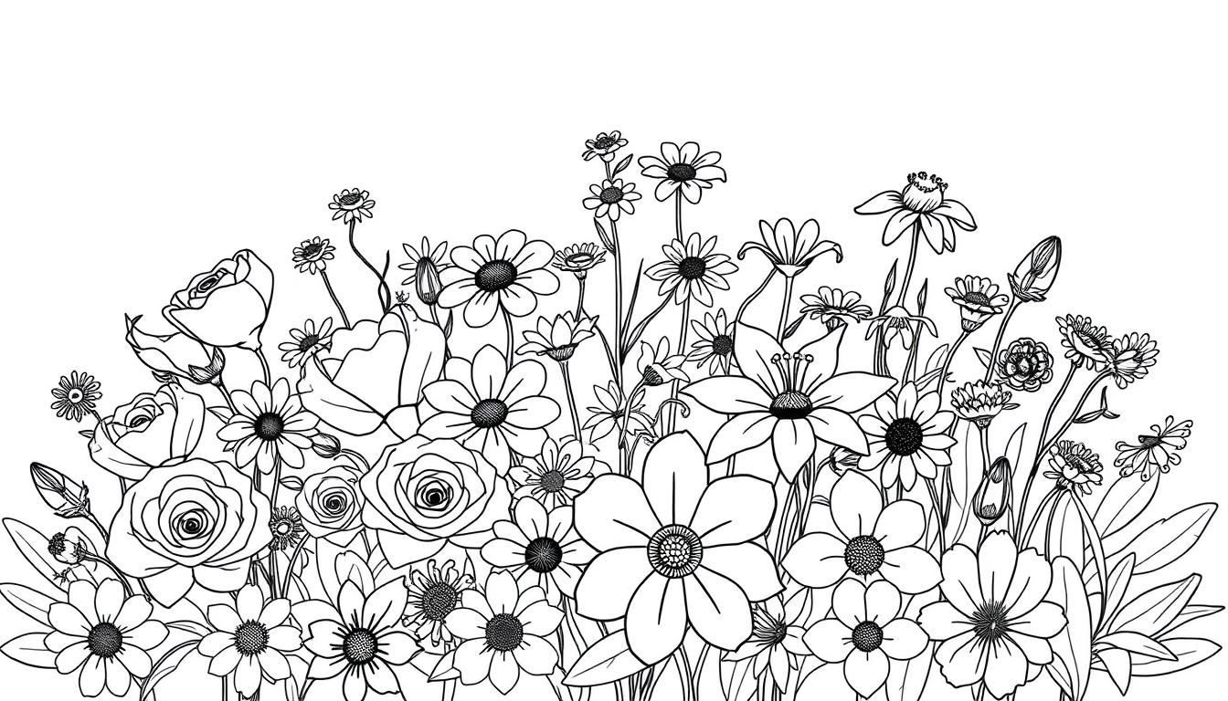 flower coloring pages