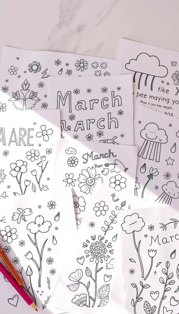 free march coloring pages