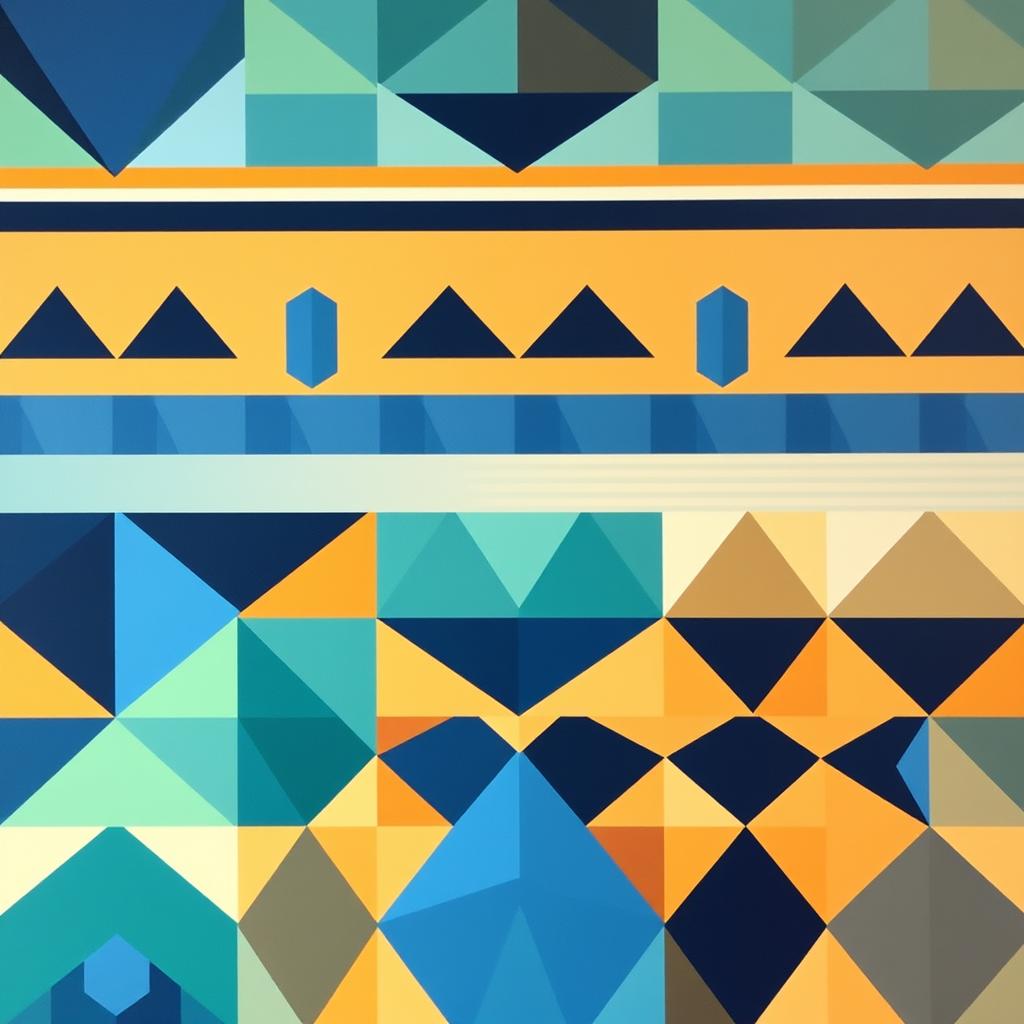 geometric wall painting ideas