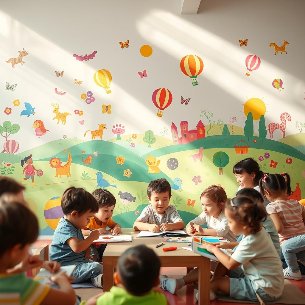 kid-friendly wall painting ideas
