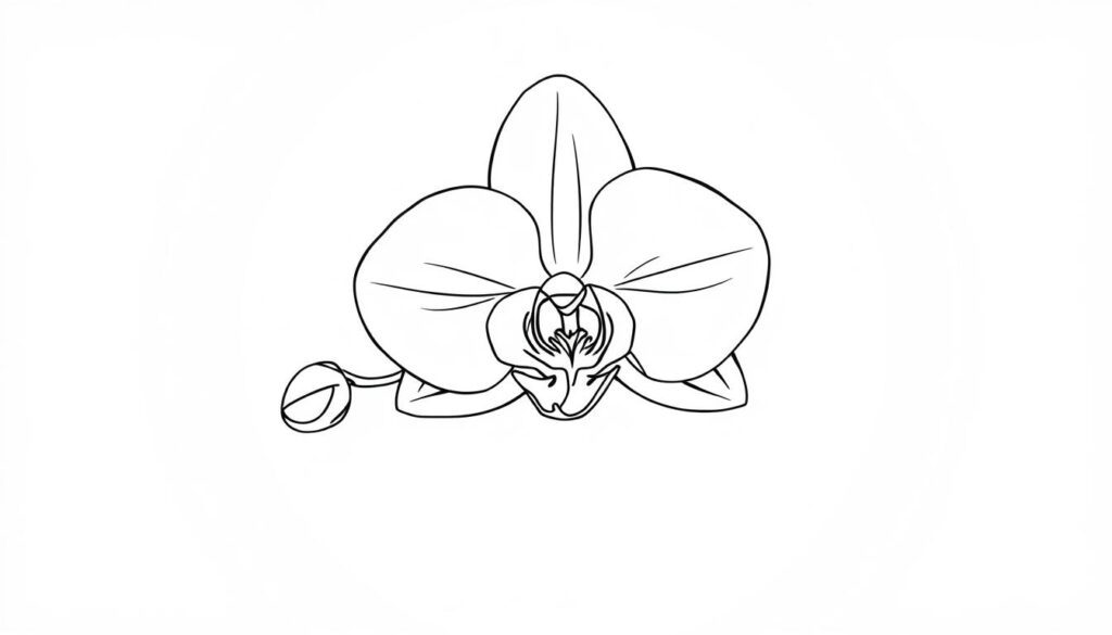 orchid coloring pages