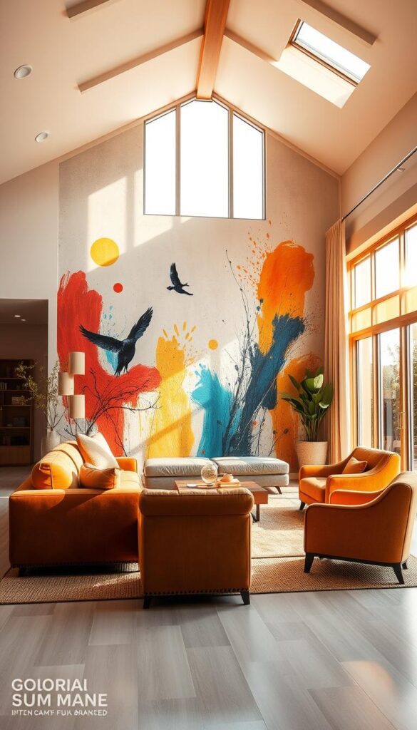 wall painting ideas for living rooms