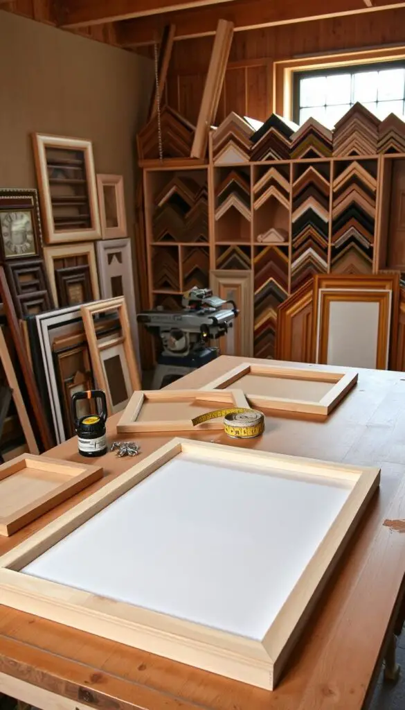 DIY canvas framing