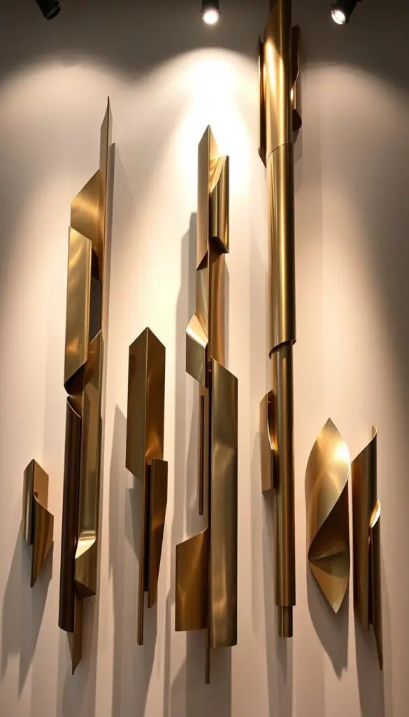 abstract metal wall sculptures