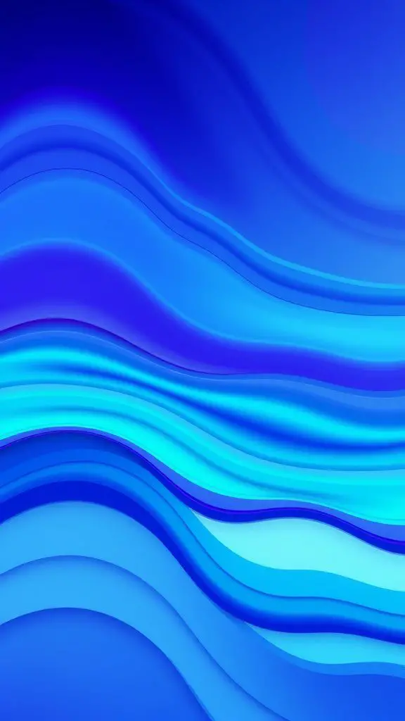 Abstract wallpaper featuring fluid blue waves