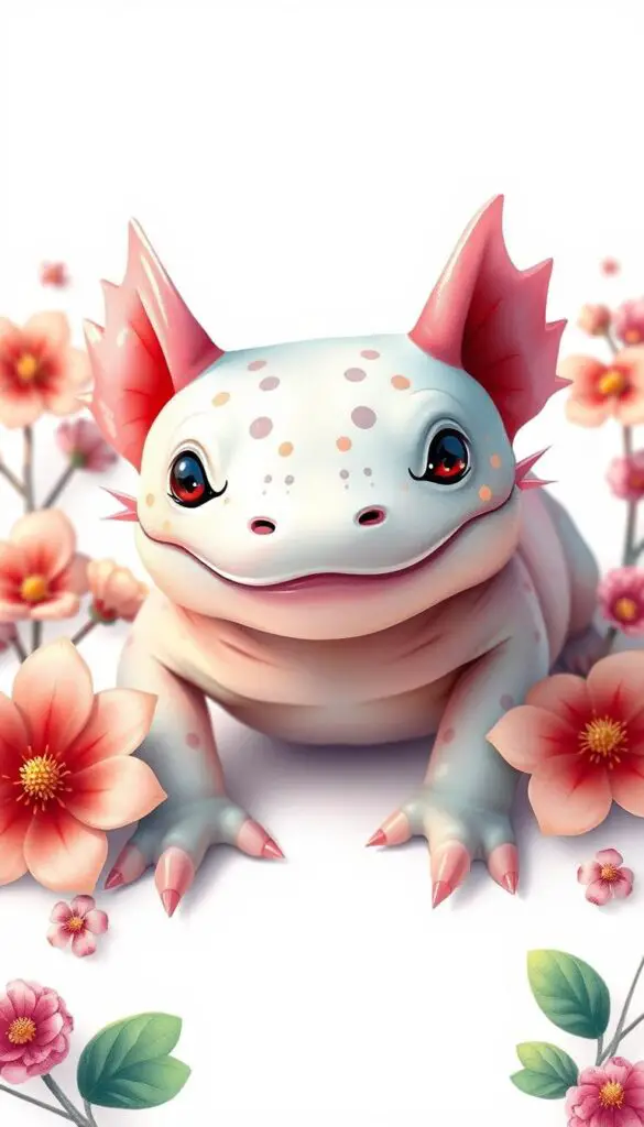 axolotl coloring page