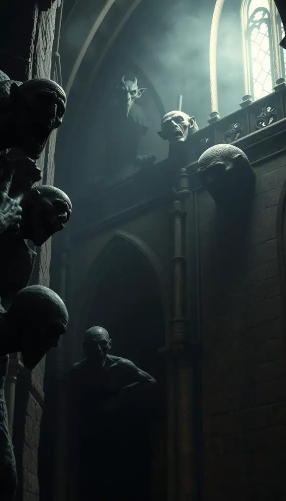 bizarre medieval sculptures