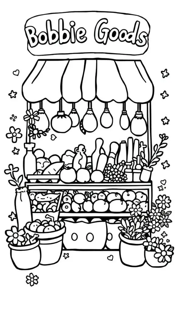 bobbie goods coloring pages summer