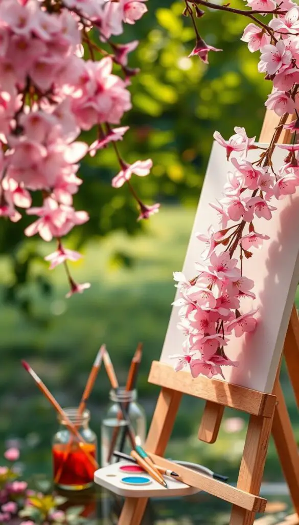 cherry blossom painting tutorial