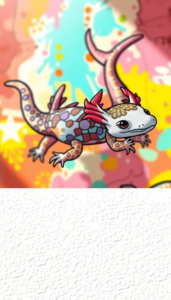 creative axolotl coloring sheet