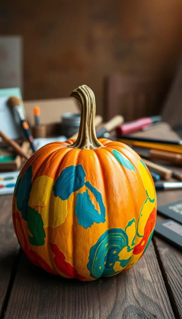 creative pumpkin painting