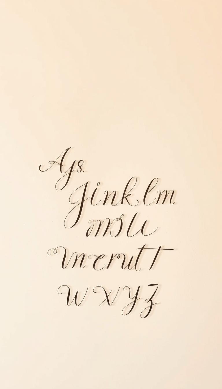 cursive alphabet