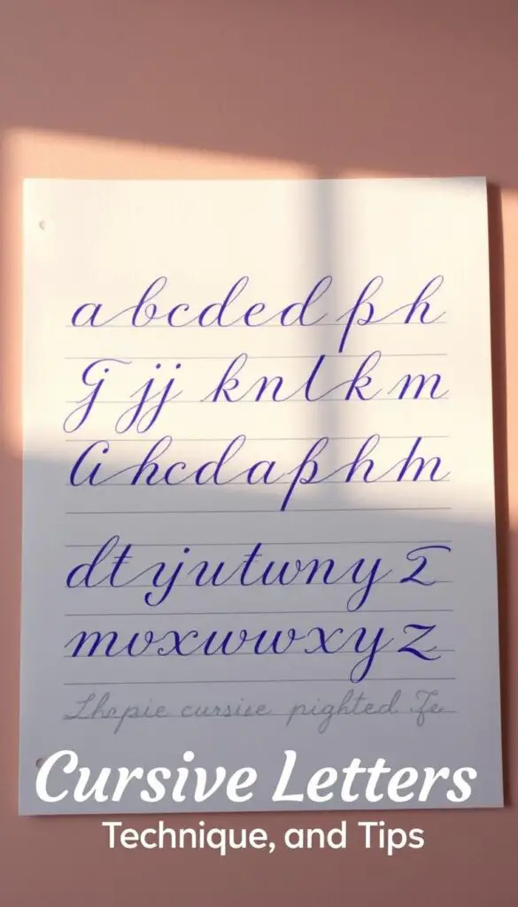 cursive letters practice