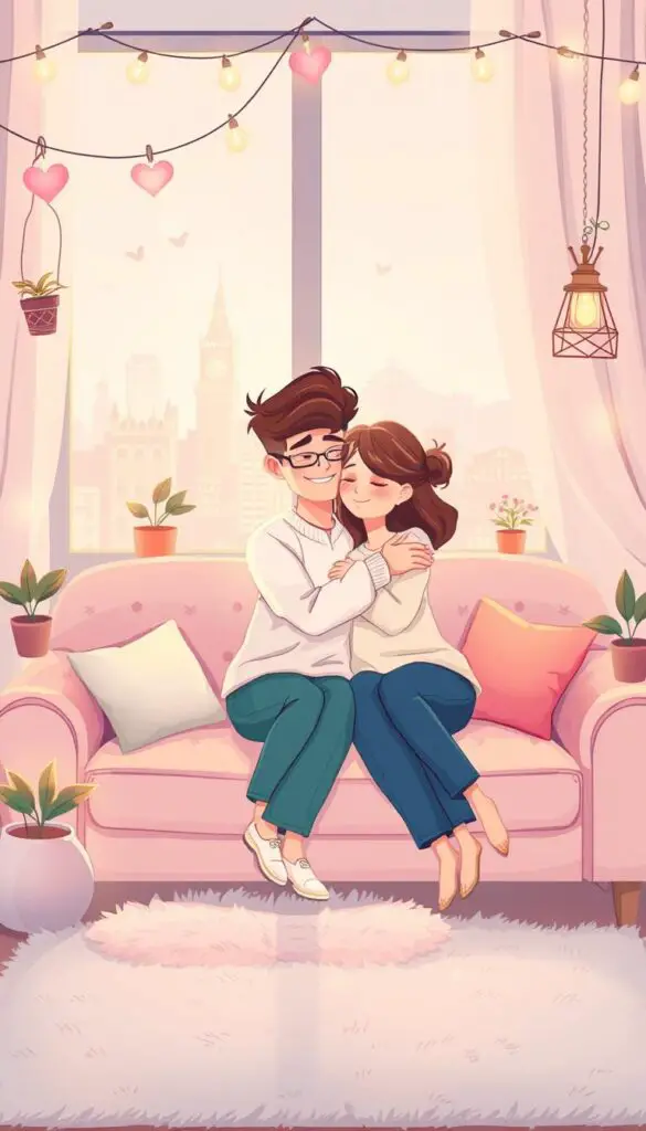 cute cartoon wallpapers couple