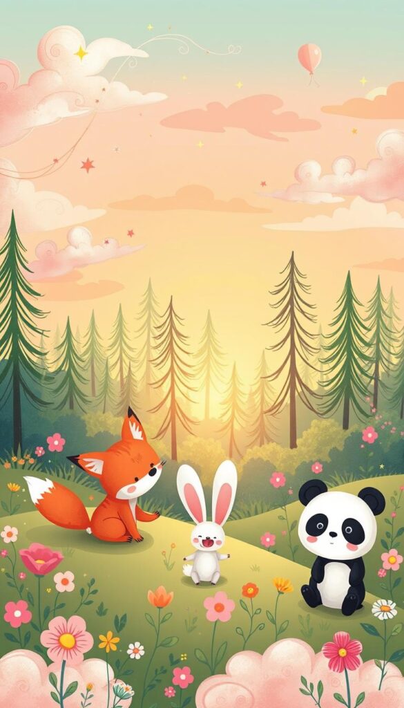 cute cartoon wallpapers iphone