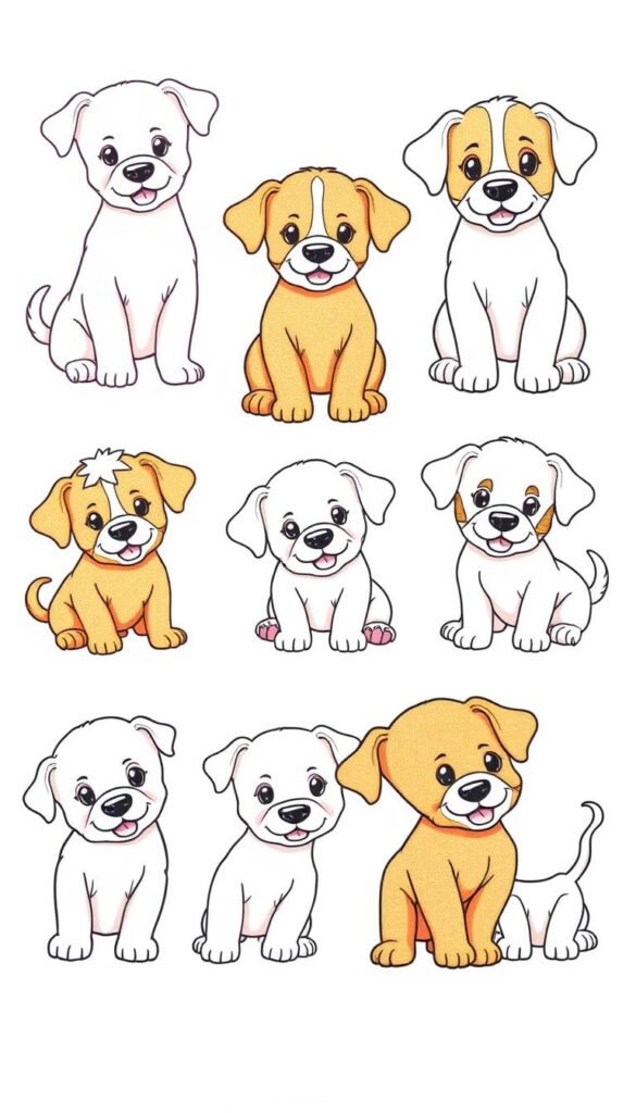 cute puppy coloring pages