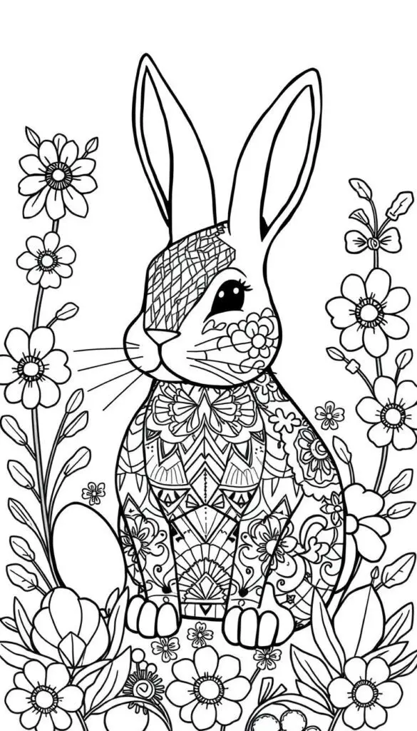 easter bunny coloring pages