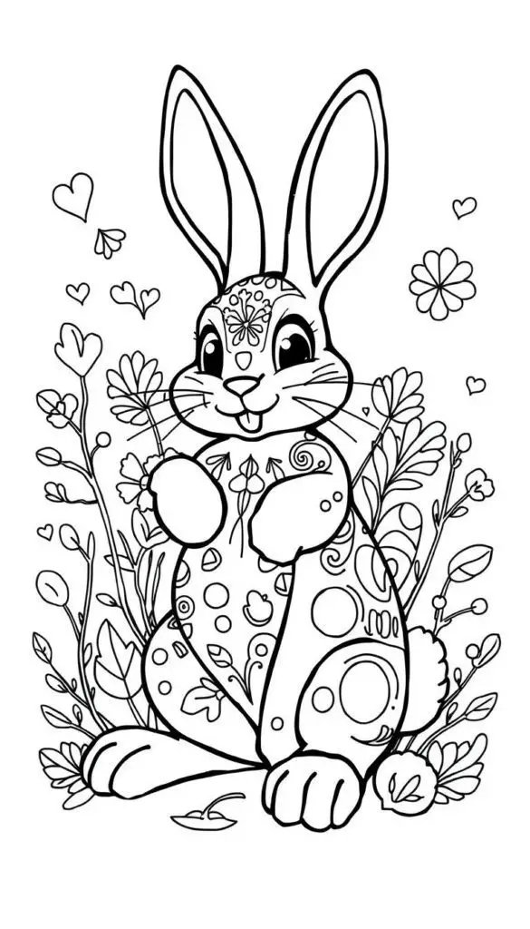 easter bunny coloring pages