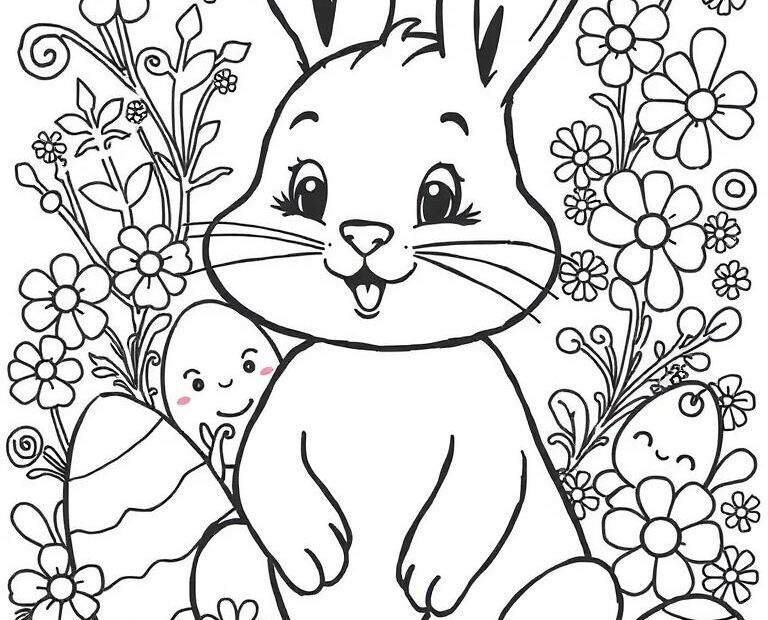 easter bunny coloring pages