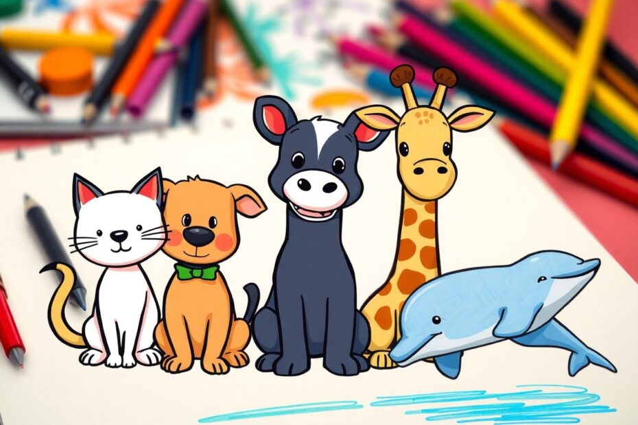 easy animals to draw