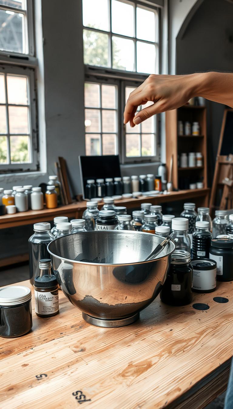 how to make black paint