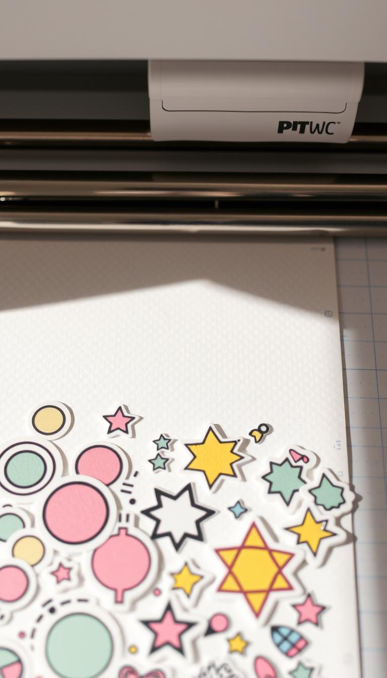 how to make stickers on cricut
