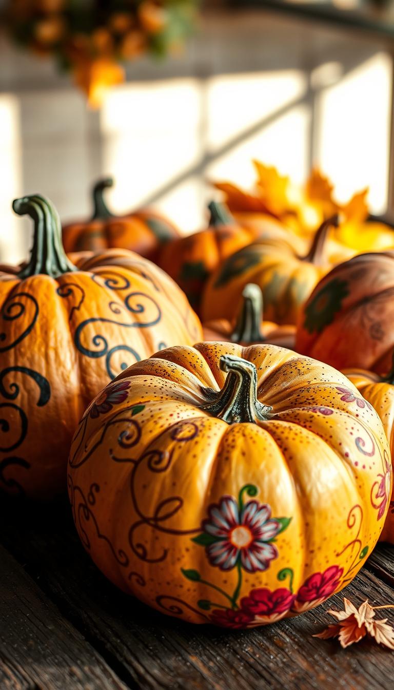 how to paint a pumpkin