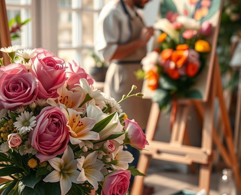 how to paint flowers