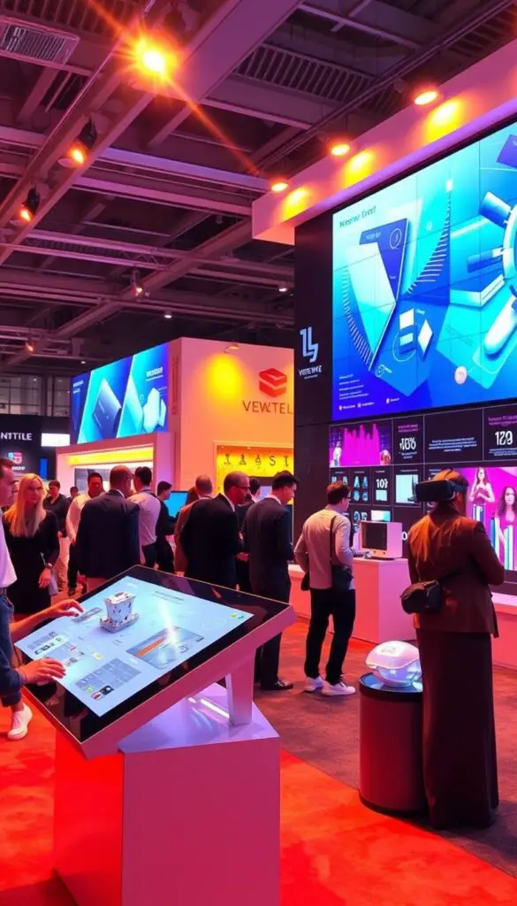 interactive trade show features