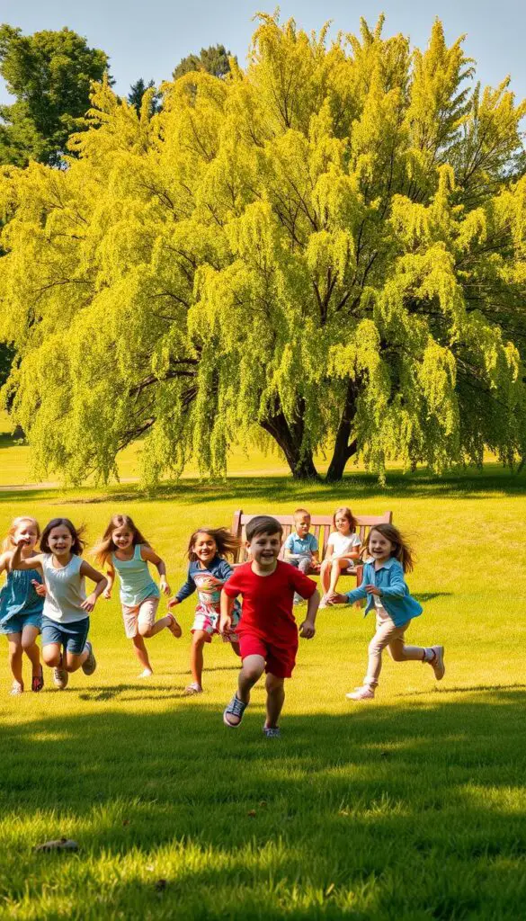 kids playing outside