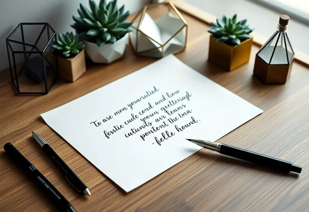 Minimalist Calligraphy Ideas For Modern Aesthetic Lovers