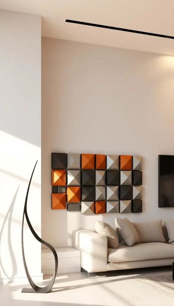mixing metal wall art