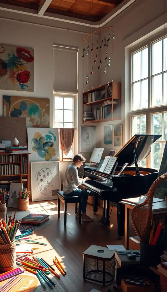 music and drawing